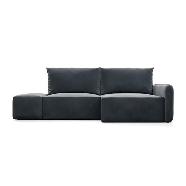 ПОРТЛЕНД Диван угловой с банкеткой серый