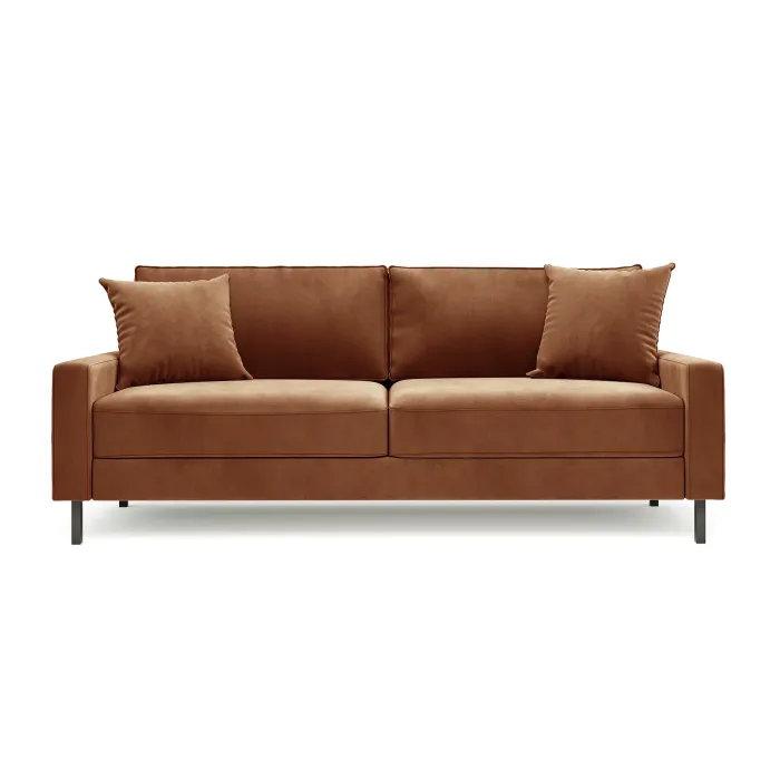 Хорошее настроение Диван прямой, медно-коричневый