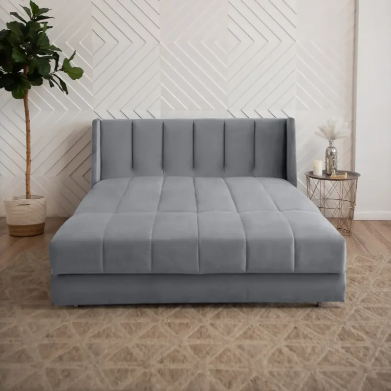 ВЕНЕЦИЯ Складная кровать светло-серая, 200