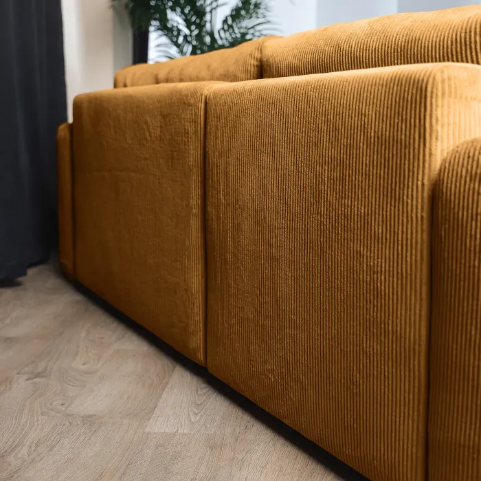 ДОЛГОЖДАННЫЙ ОТПУСК Диван угловой, горчичный