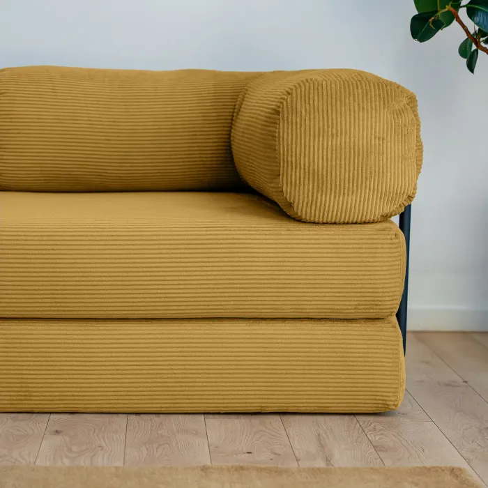 ПОЛЕЗНАЯ ПРИВЫЧКА Диван прямой, горчичный