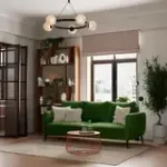 СЧАСТЛИВЫЙ ДЕНЬ Диван прямой, темно-оливковый