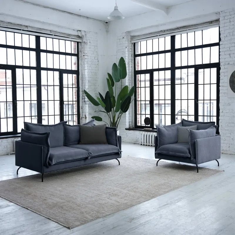 Облако комфорта Кресло, серо-синий