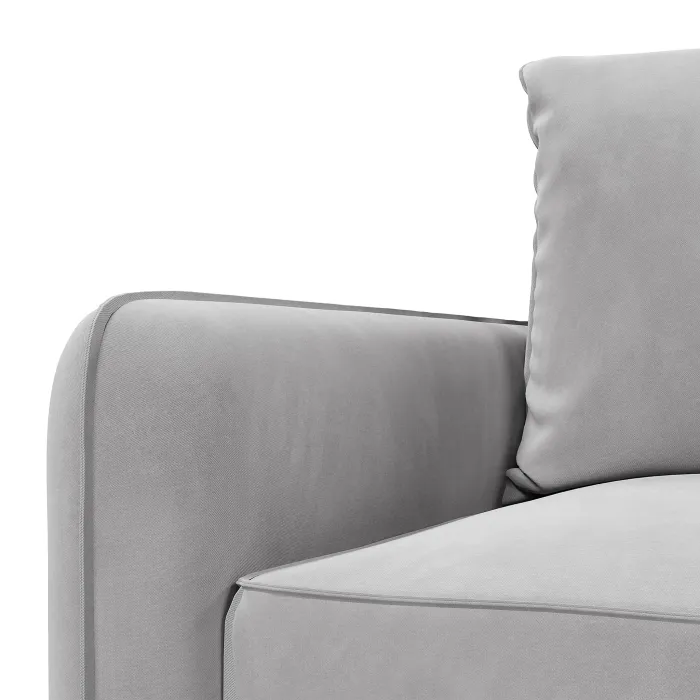 ПОРТЛЕНД Диван прямой светло-серый