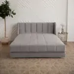 ВЕНЕЦИЯ Складная кровать серо-бежевая, 185