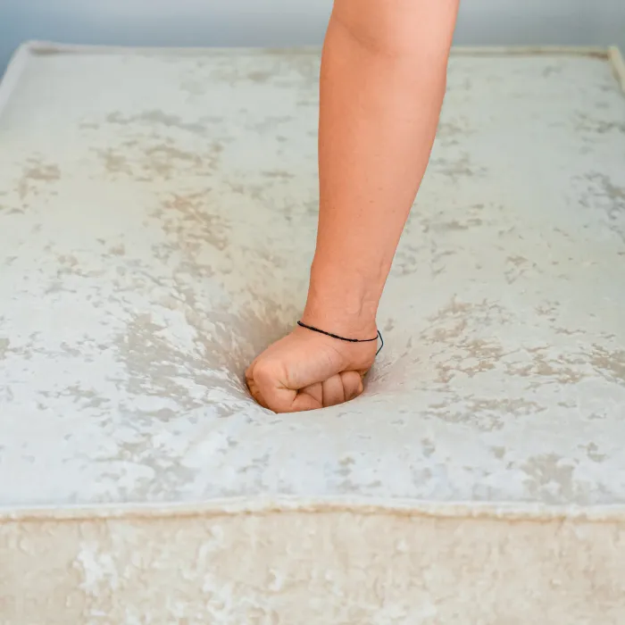 РАЙСКИЙ УГОЛОК Диван угловой бежевый, с Crash-эффектом