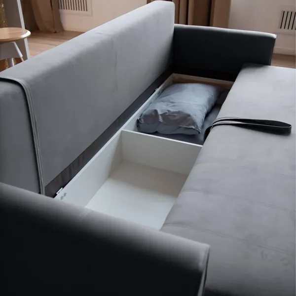 РИМИНИ Диван прямой светло-серый