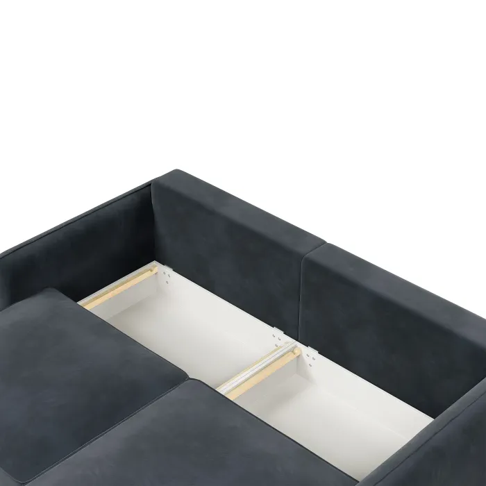 ПОРТЛЕНД Диван угловой серый