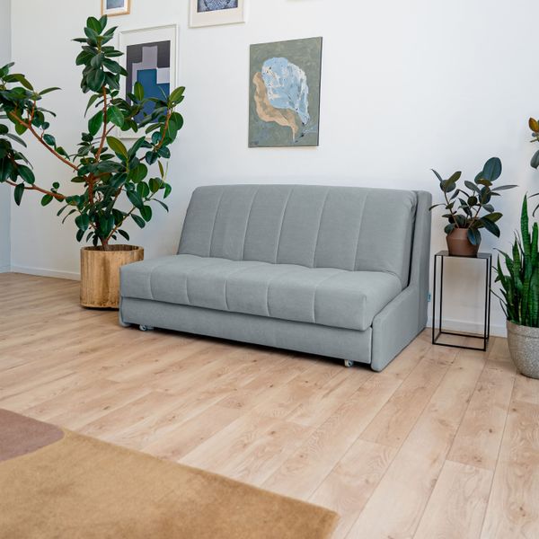 ВЕНЕЦИЯ Складная кровать светло-серая, 185