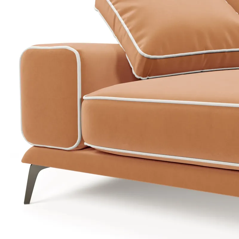 Солнечное побережье Диван угловой, персиковый Солнечное побережье Диван угловой, персиковый