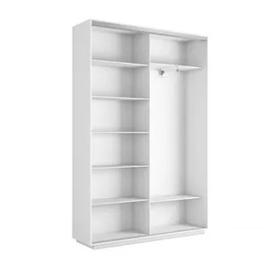 Экспенс Шкаф-купе двухдверный с зеркалом, 140х220х45, Белый