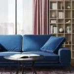 Солнечное побережье Диван прямой, сапфировый