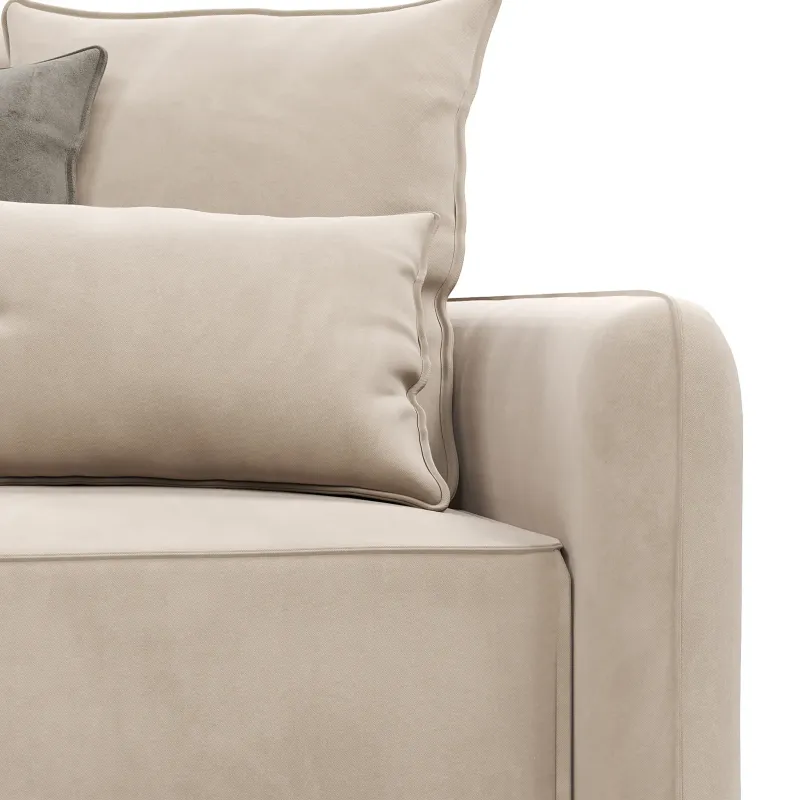 ПОРТЛЕНД Диван угловой с банкеткой светло-бежевый ПОРТЛЕНД Диван угловой с банкеткой светло-бежевый