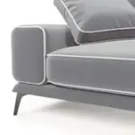 Солнечное побережье Диван угловой, галечный серый