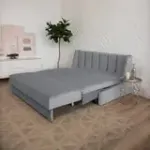 ВЕНЕЦИЯ Складная кровать светло-серая, 160