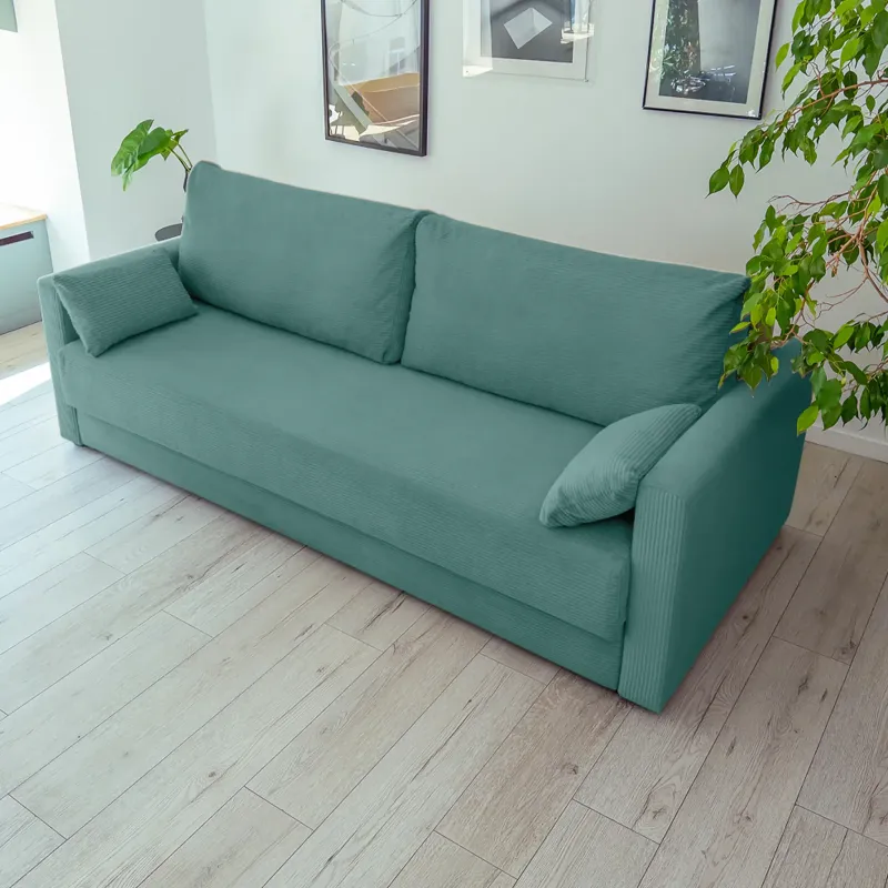 РИМИНИ Диван прямой Cilium изумруный