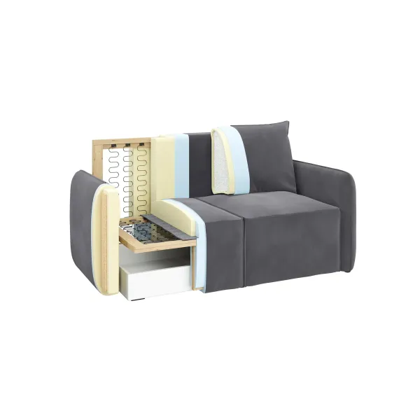 ПОРТЛЕНД МИНИ Диван прямой терракотовый