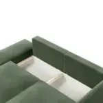 ПОРТЛЕНД Диван угловой с банкеткой зеленый