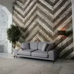 Солнечное побережье Диван прямой, галечный серый