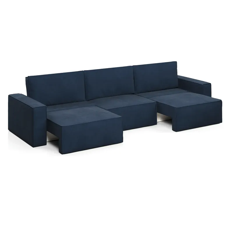 КОРСО XL Диван тканевый прямой темно-синий КОРСО XL Диван тканевый прямой темно-синий