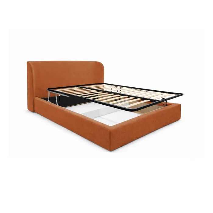 МЯГКОЕ ОБЛАКО Двухспальная кровать, терракотовый