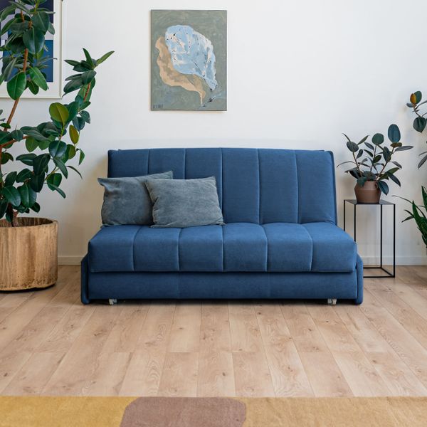 РИЧМОНД Складная кровать темно-синяя, 145