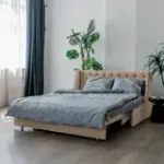 РИЧМОНД Складная кровать светло-бежевая, 125