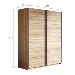 Прайм Шкаф-купе двухдверный, 120х230, Бежевый