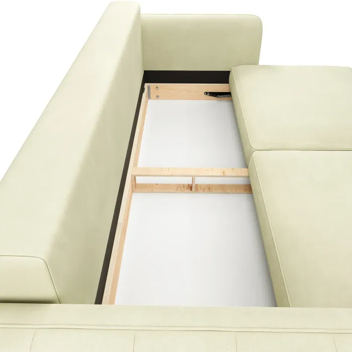 СЧАСТЛИВЫЙ ДЕНЬ Диван прямой, молочный