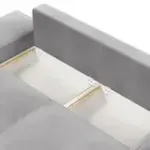 ПОРТЛЕНД Диван прямой с банкеткой светло-серый