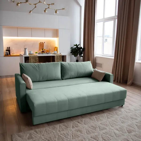 РИМИНИ Диван прямой мятный