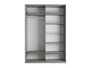 Прайм Шкаф-купе двухдверный с 2 зеркалами, 160х230, Серый