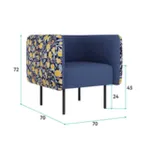 РИО Кресло синее Fiori