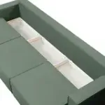 КОРСО XL Диван тканевый прямой темно-зеленый