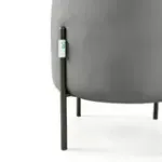 Маленькая радость Пуф круглый на ножках, светло-серый