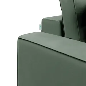 КОРСО XL Диван тканевый прямой темно-зеленый