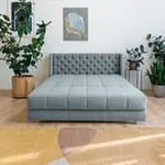 РИЧМОНД Складная кровать светло-серая, 145