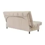 ЮТА Диван прямой бежевый ППУ , с черными ножками