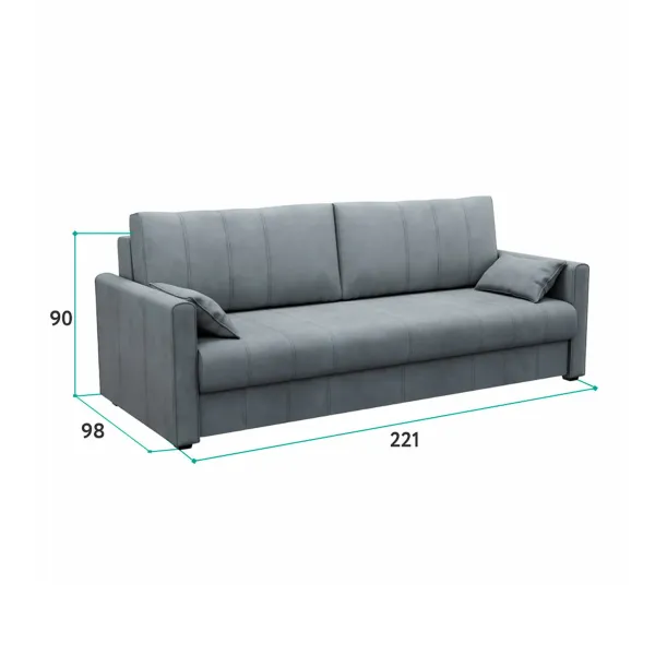 РИМИНИ Диван прямой изумрудный