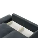 ПОРТЛЕНД Диван угловой с банкеткой серый