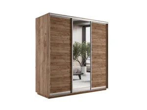 Медиум Шкаф-купе трехдверный с зеркалом, 180х240,Золотистый
