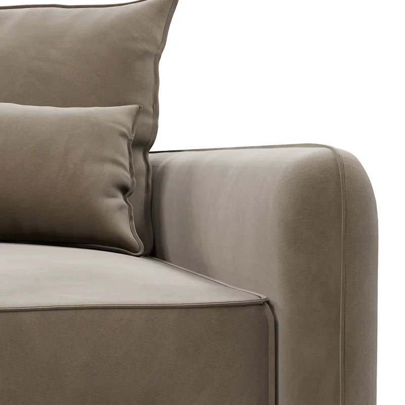 ПОРТЛЕНД Диван угловой с банкеткой бежевый