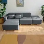 РАЙСКИЙ УГОЛОК Диван угловой графитовый