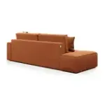 КОРСО Диван угловой с банкеткой, терракотовый