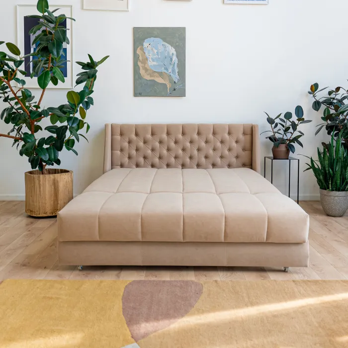 РИЧМОНД Складная кровать светло-бежевая, 145