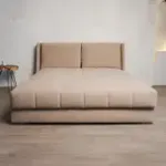 ГАРМОНИЯ СНА Кровать-диван прямой светло-бежевый, 160, ППУ