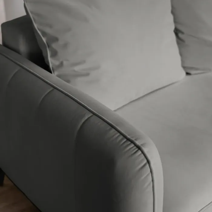 СЧАСТЛИВЫЙ ДЕНЬ Диван прямой, серый