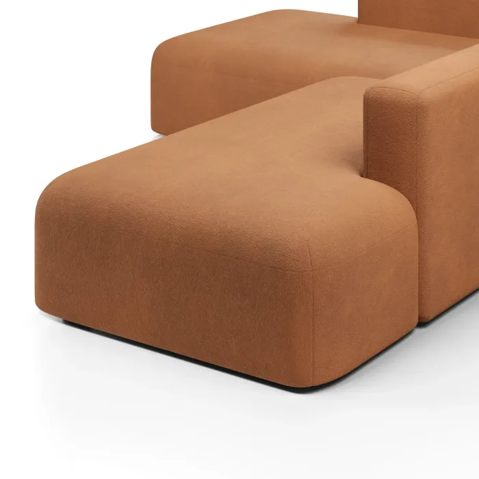 НОВЫЕ ЭМОЦИИ Диван угловой, терракотовый