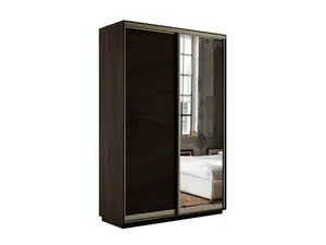 Медиум Шкаф-купе двухдверный с зеркалом, 120х220, Коричневый