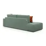 КОРСО Диван угловой с банкеткой, темно-зеленый